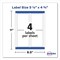 Avery 3.5 in. x 4.75 in. Removable Print-to-the-Edge Labels with Sure Feed - White (32/Pack)